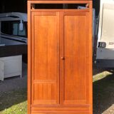 Modernist wardrobe in solid oak 1950