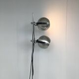 Eyeball chrome floor lamp