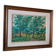 Peinture à l'huile sur panneau isorel paysage boisé signée et datée