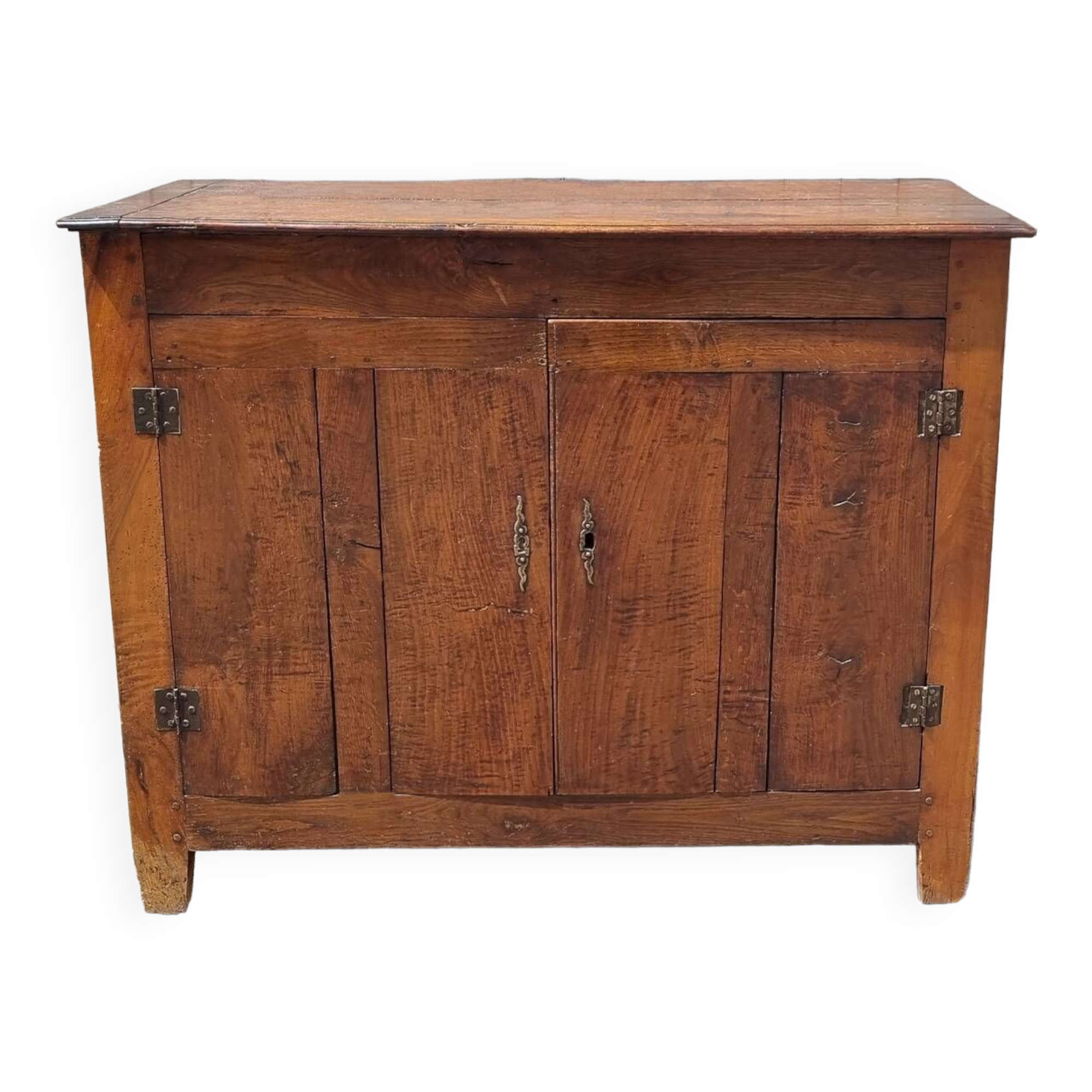 Low sideboard, country sideboard, rustic, solid oak, mid 19th century.