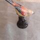 Collector's bird in painted porcelain