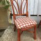 4 chaises bambou et cuir Roche Bobois 1960