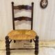 chaise bois brutaliste dudouyt