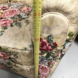 Pair of English vintage flower club armchairs