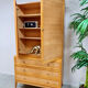 Vintage design rattan webbing cabinet 'Bohemian nature'