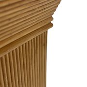 Vintage column vase in rattan, boho bamboo pillar from the 70s, McGuire in rattan.
