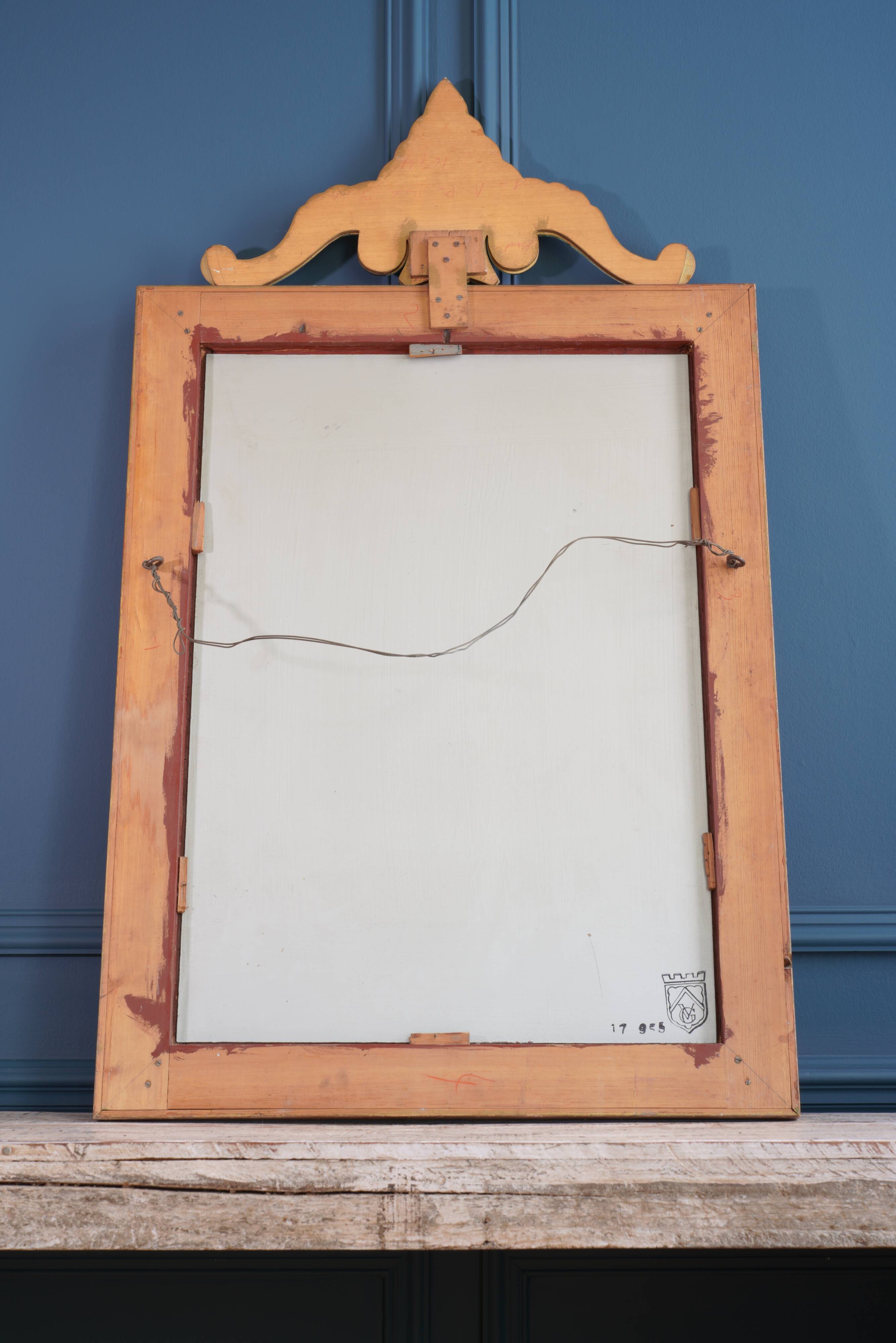 19th Century Venetian Glass Mirror 61x105cm