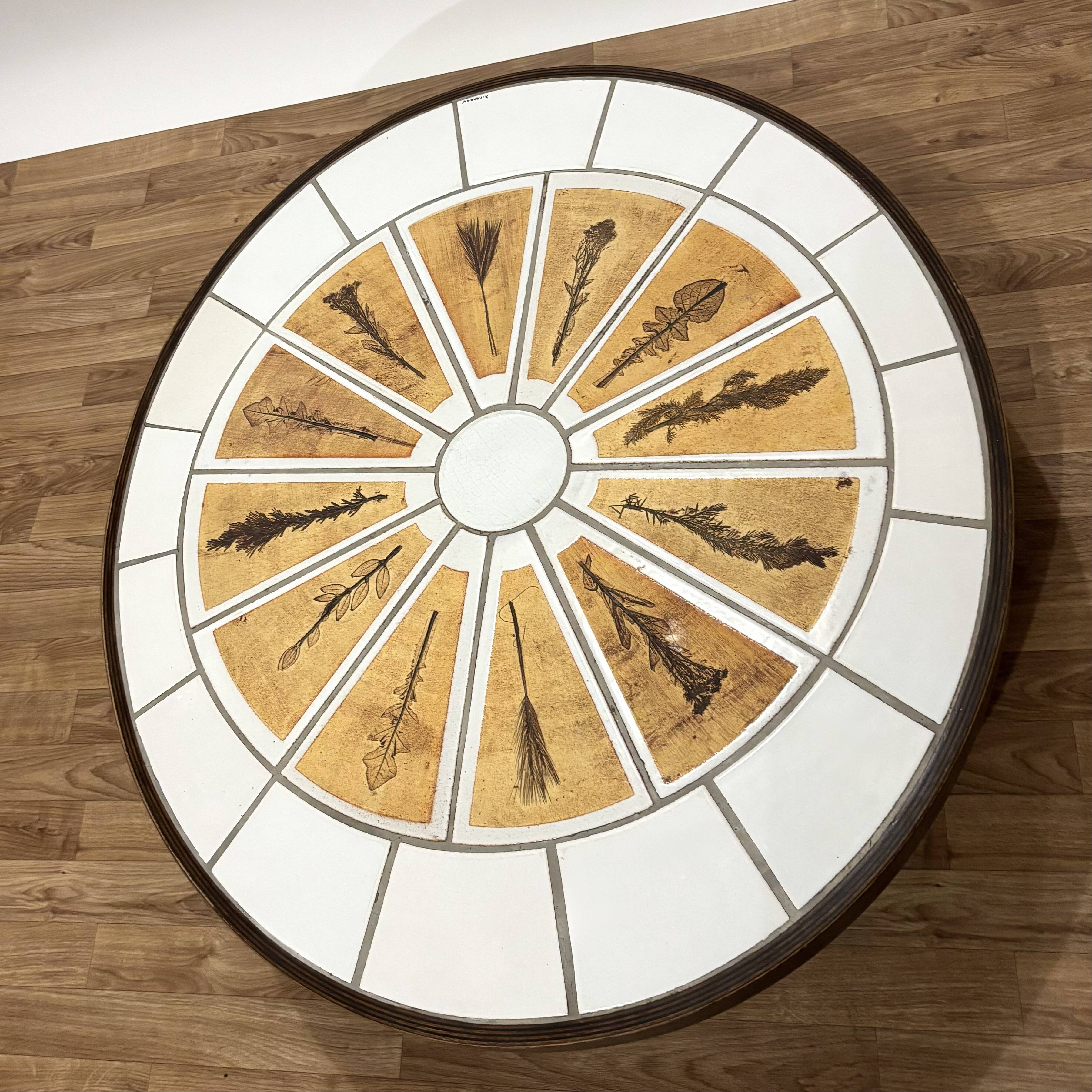 Ceramic coffee table by Roger Capron