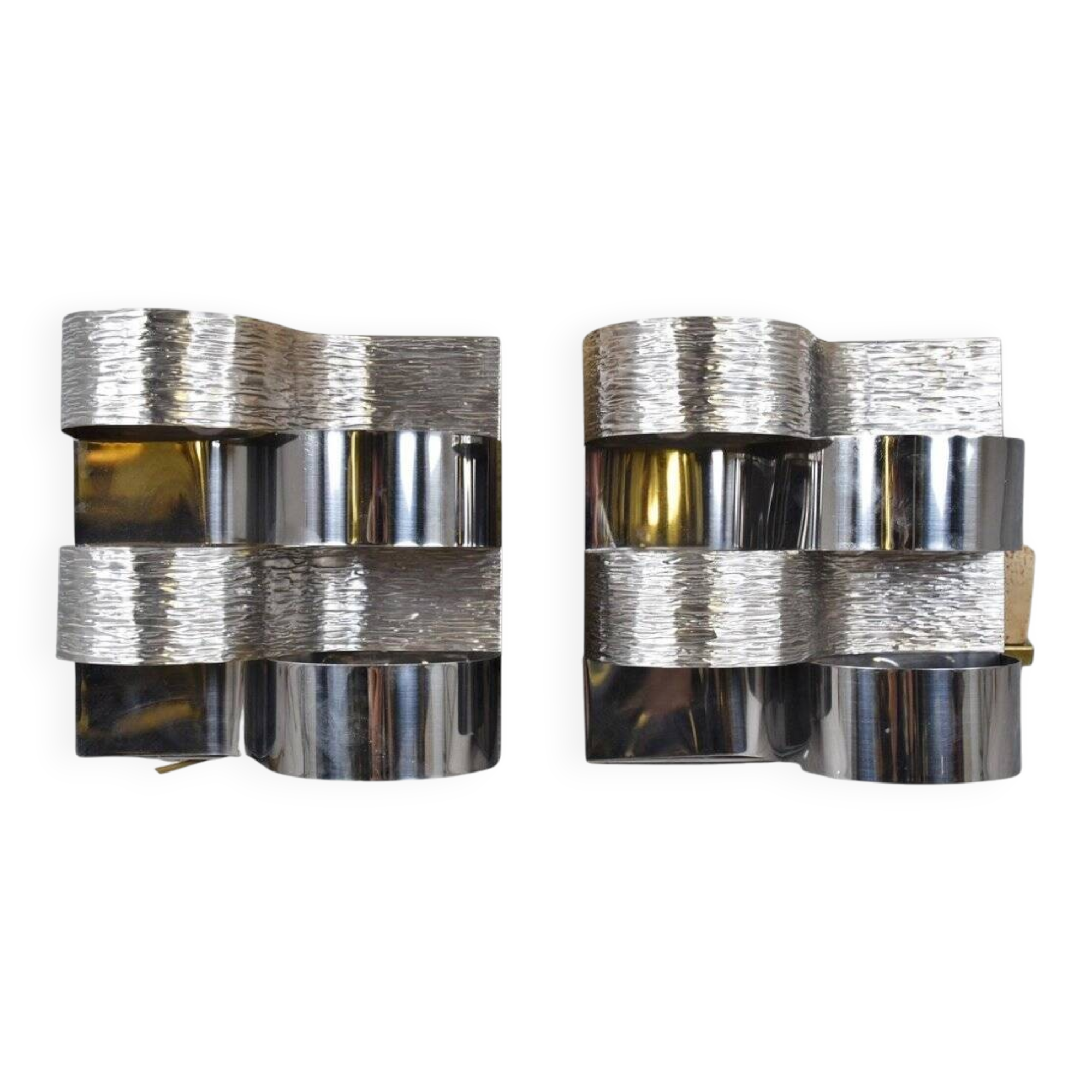 Pair of wall sconces. Goffredo Reggiani. Vintage 1970s