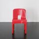 Red "Universale" chair by Joe Colombo / Kartell