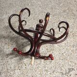 Art Nouveau curved wood coat rack