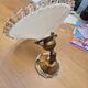 Antique wall light in lace opaline and brass.