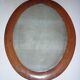 Miroir ovale cadre bois 74X58