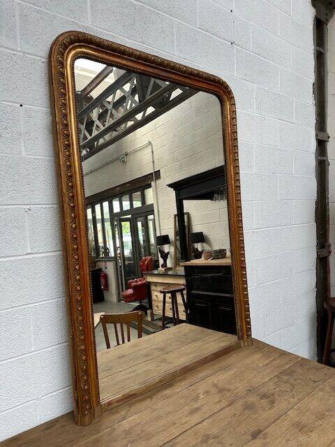 Miroir doré fin XIXème