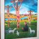 Oil painting on canvas Cesare Marchesini (Monza 1939) - Naive