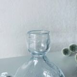 Blown crystal candle holder