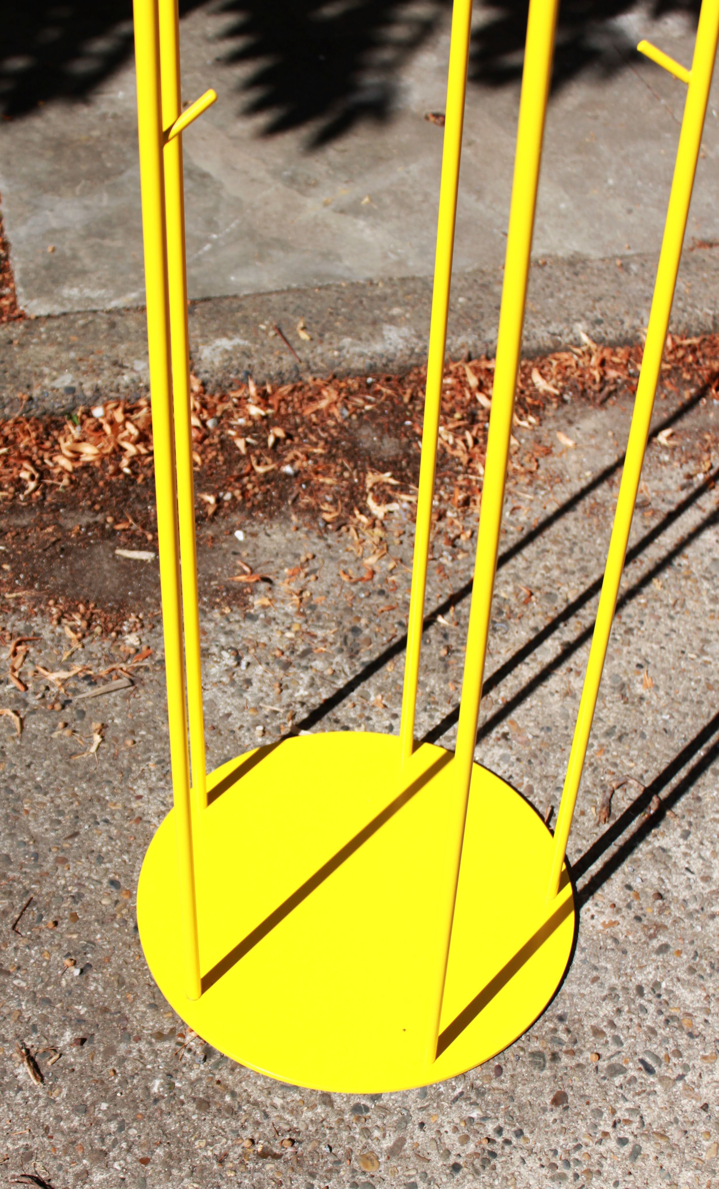 Yellow lase metal coat hanger 90's