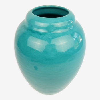 Large glazed ceramic vase Primavera art deco