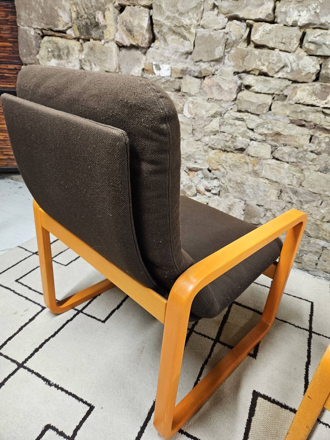 Set of Wilkhahn bentwood armchairs and tables, vintage 1980s