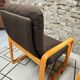 Lot Fauteuil et table Wilkhahn bois courbé 1980 vintage