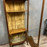 After Majorelle: Art Nouveau period iris display case in late 19th century marquetry