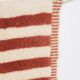A handmade Moroccan striped terracotta rug, 150/250cm