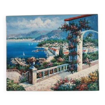 Oil painting "Mediterranean View"