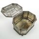 Rococo sugar bowl, silver-plated brass, Norblin, Poland, early 20th century