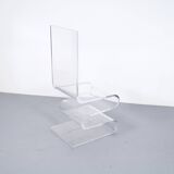 Imposing plexiglass chair from the 70's