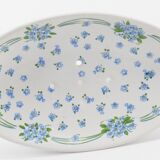 Soap holder flowers forget-me-not ceramic