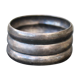 Silver metal towel ring