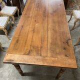 Cherry farmhouse table with 2 extensions