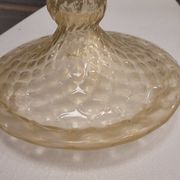 Magpie lamp, Murano crystal and gold powder, Barovier & Toso, 50's