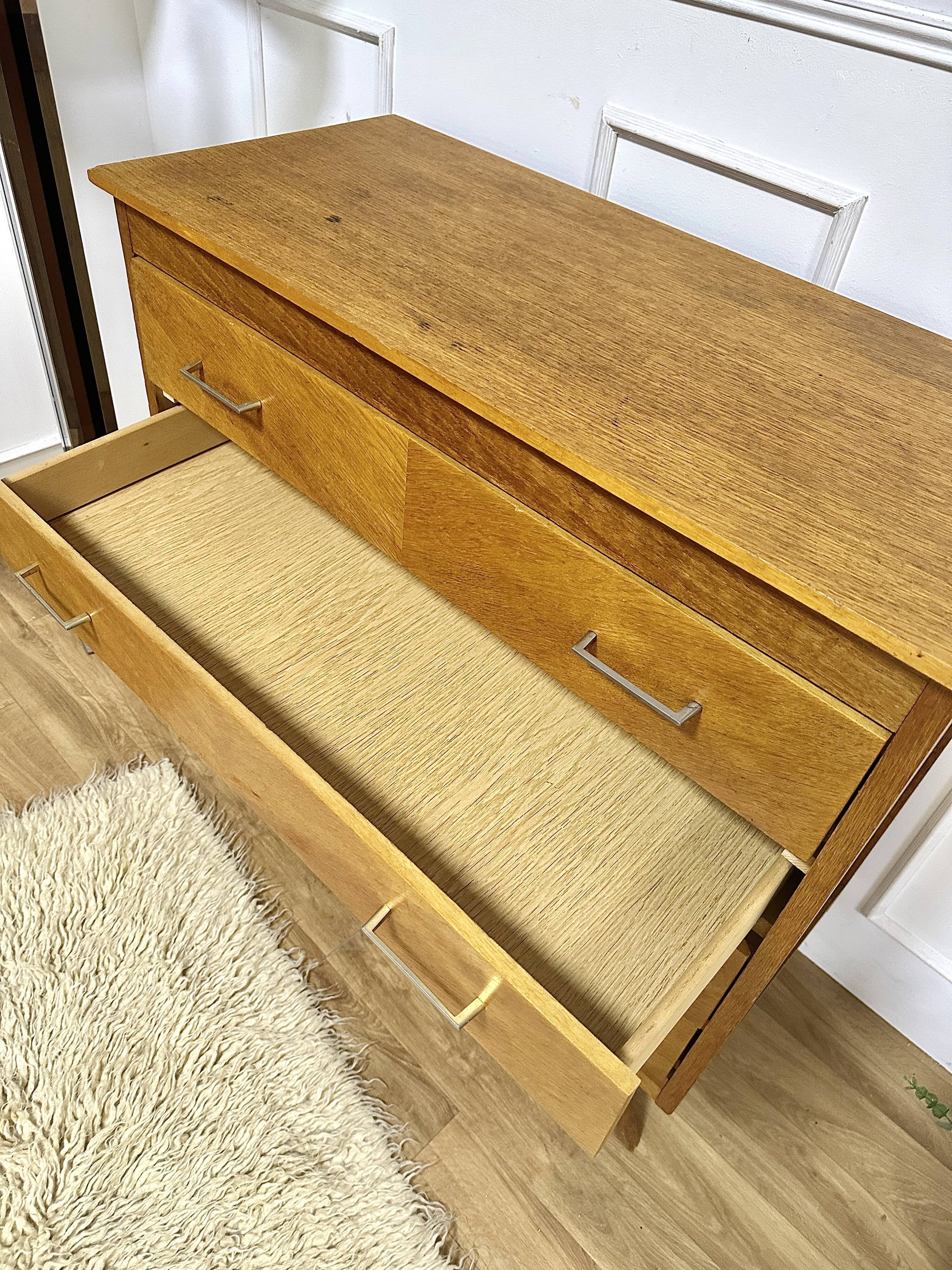 Vintage chest of drawers compass feet