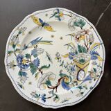 Set of 2 old decorative plates Gien cornucopia decor