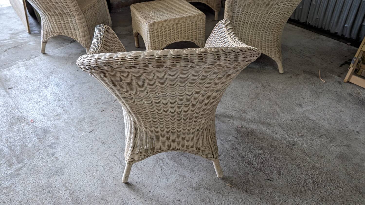 Vintage rattan lounge