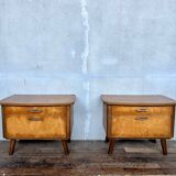 Pair of vintage bedside tables / nightstands