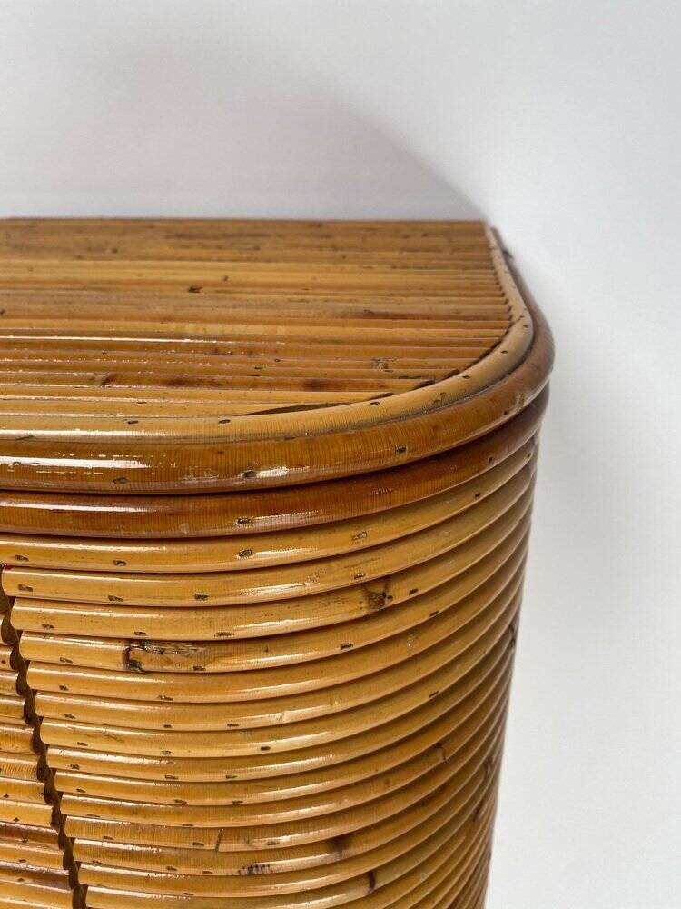 Rattan Dresser with Mirror from Vivai Del Sud, 1970