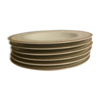 Assiettes creuses en porcelaine fine