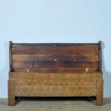 Coffre de berger ancien, années 1850