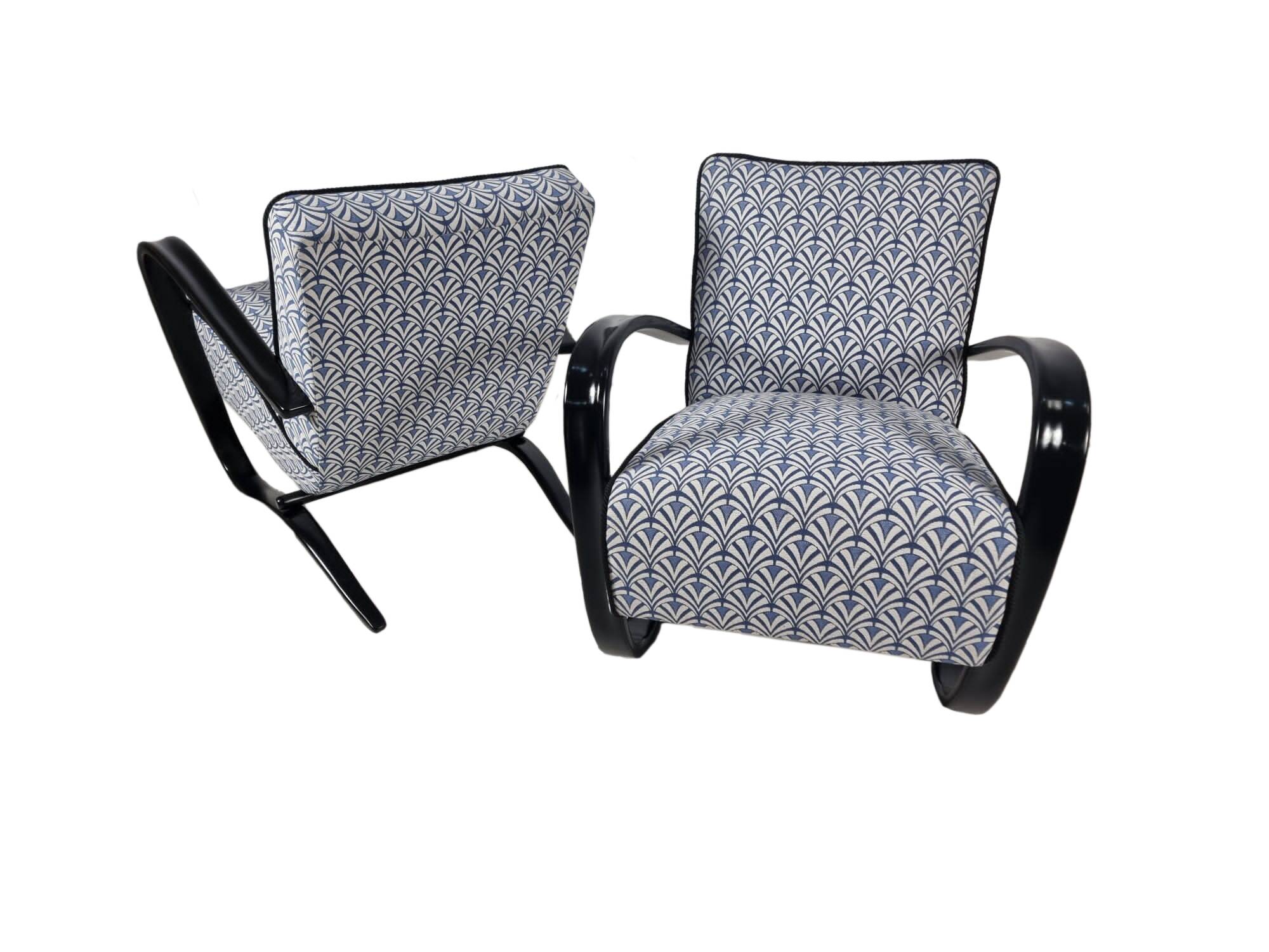 H 269 Armchairs by Jindřich Halabala for Up Závody, 1940s, Set of 2