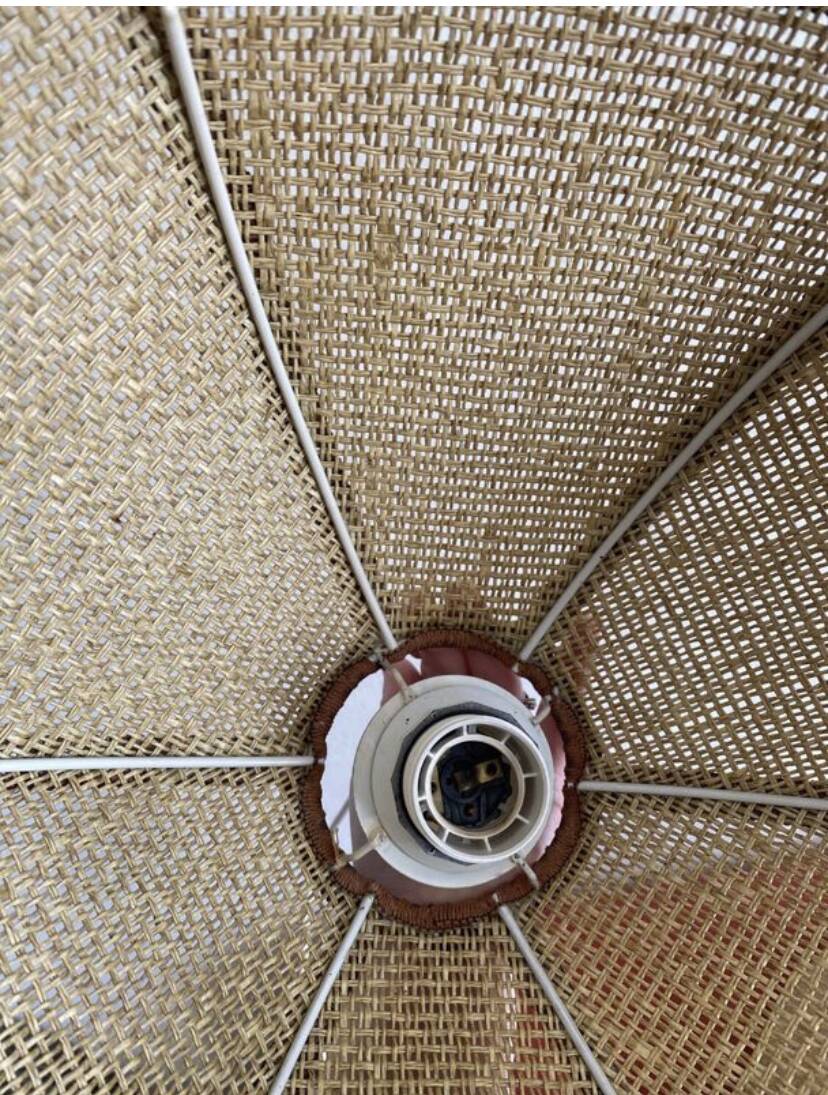 Lot 2 vintage pendant lights