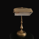 Vintage brass bankers desk lamp library light