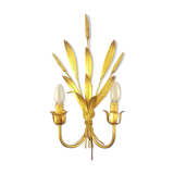 Golden metal wheat sheaf sconce