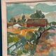 Original Swedish Oil On Panel – “Landscape” By Sture Haglundh – Signed – Vintage & Framed – 70 × 37.5 Cm (27.6" × 14.8")