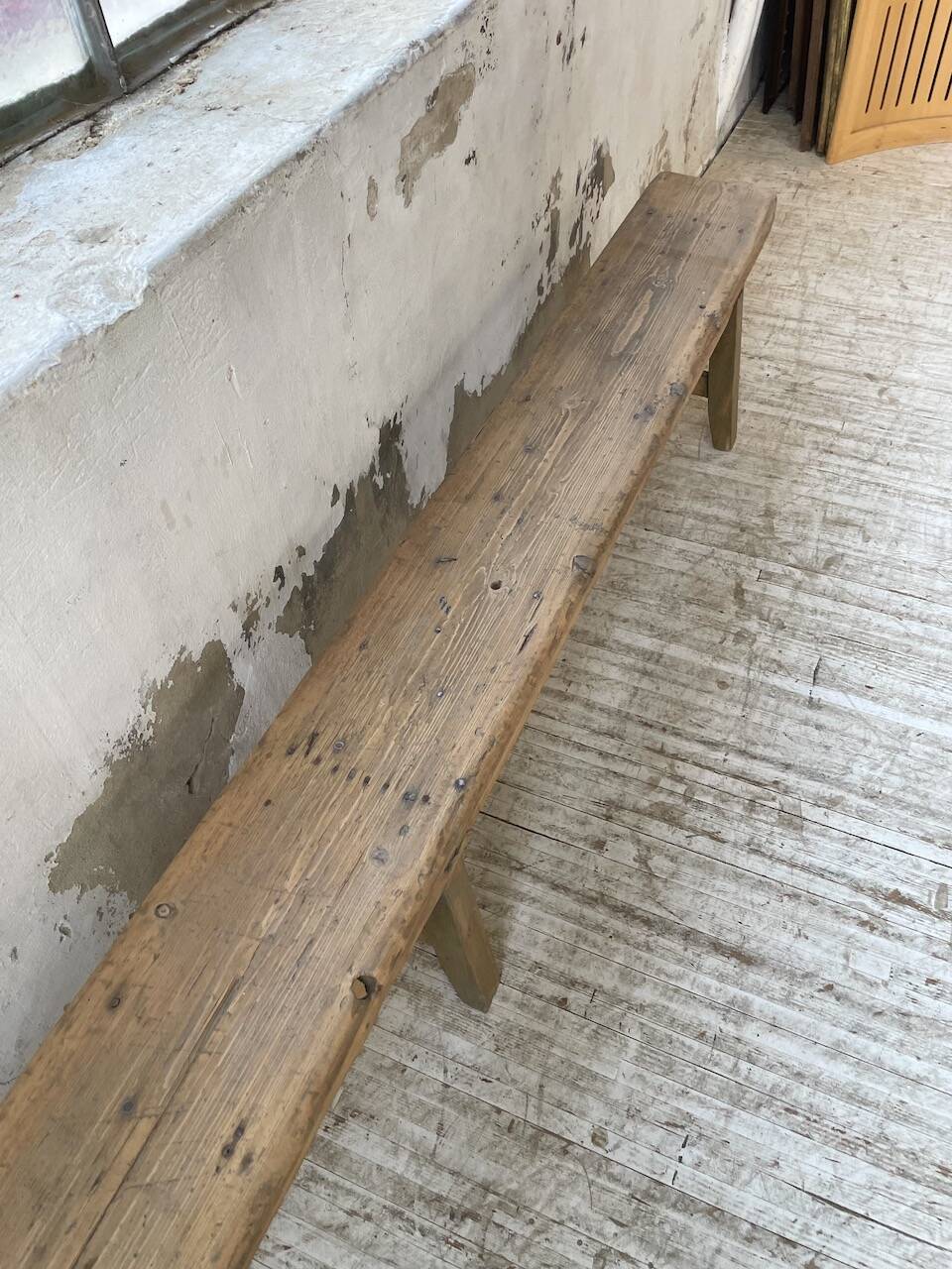 XL pine and oak bench 280 cm
