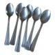 Lot 6 small spoons Ercuis silver metal