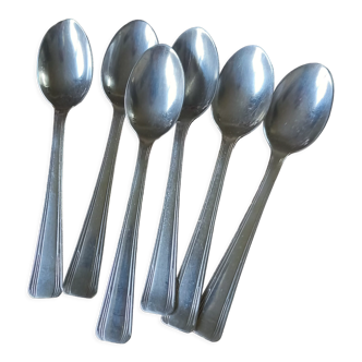 Lot 6 petites cuillères Ercuis métal argenté