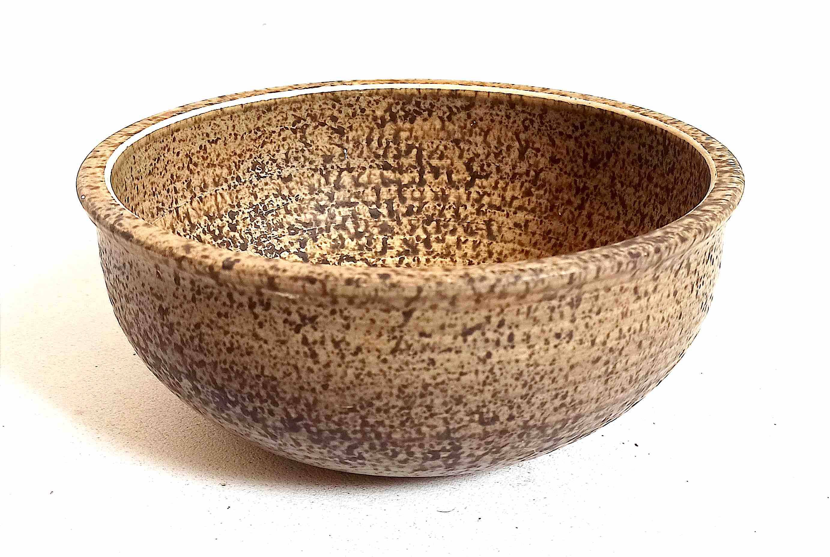 Fruit bowl Les Potiers de L'Abbaye 1970s Diameter 22.5 cm