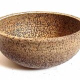 Fruit bowl Les Potiers de L'Abbaye 1970s Diameter 22.5 cm